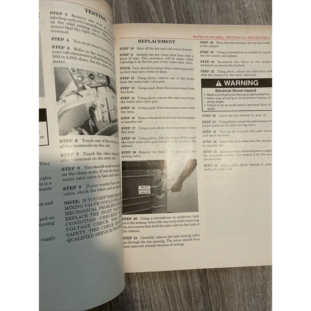 Sears Kenmore Automatic Washing Repair Manuel Do-it-yourself Booklet
